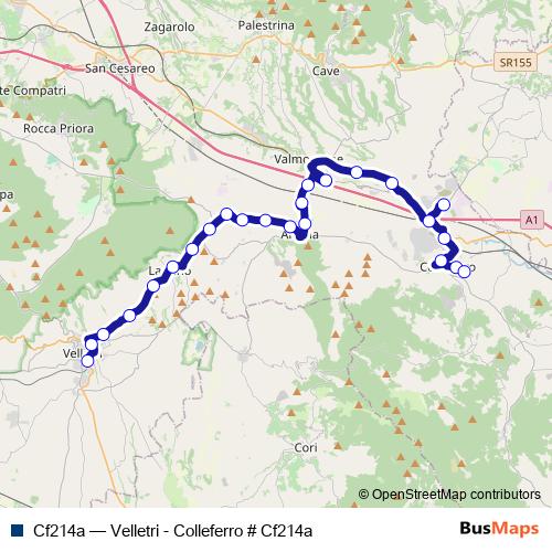 Cf214a bus Line Map