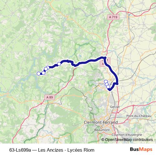 63-Ls699a bus Line Map