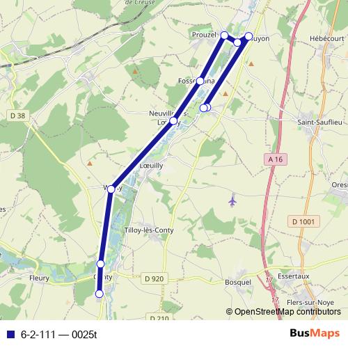 6-2-111 bus Line Map