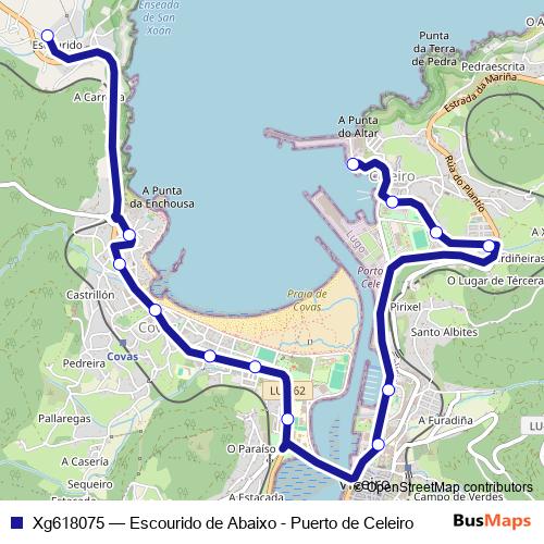 Xg618075 bus Line Map
