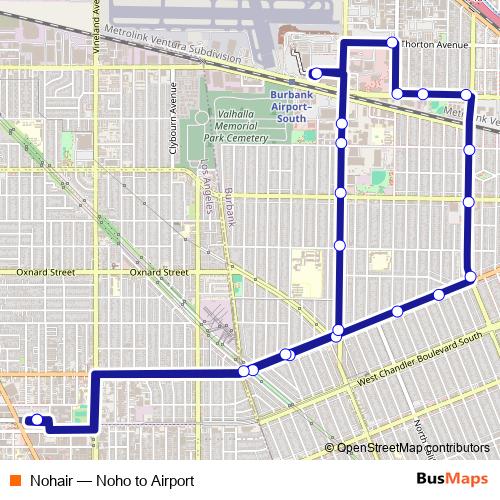 Nohair bus Line Map