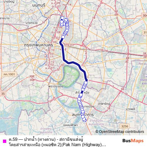 ต.59 bus Line Map