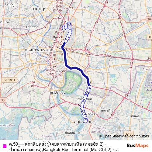 ต.59 bus Line Map