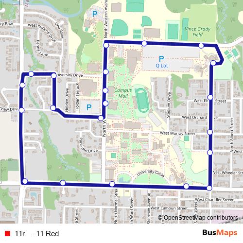 11r bus Line Map