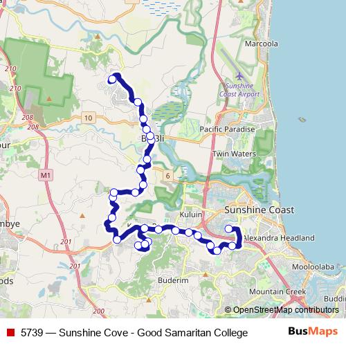 5739 bus Line Map