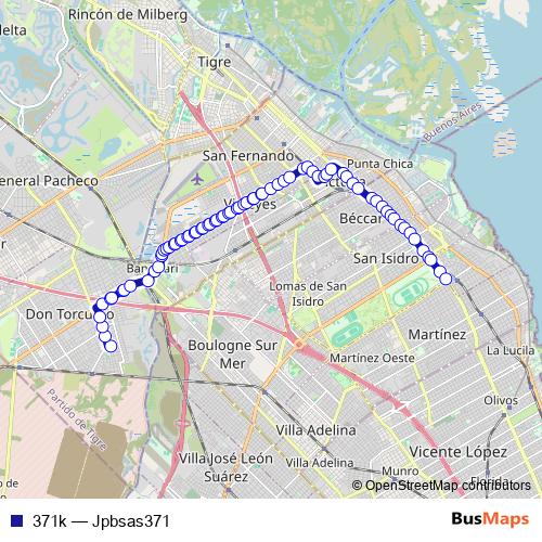 371k bus Line Map