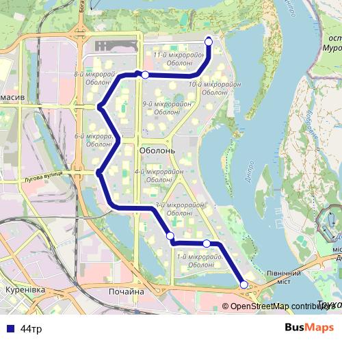 44тр bus Line Map