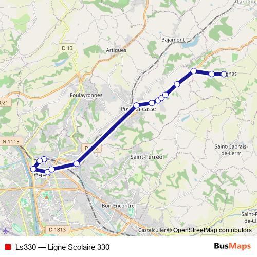 Ls330 bus Line Map