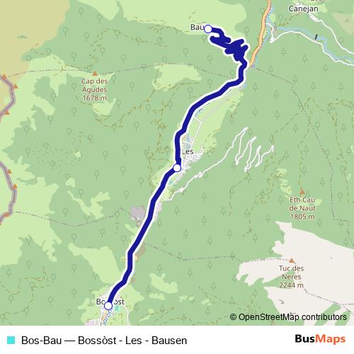 Bos-Bau bus Line Map