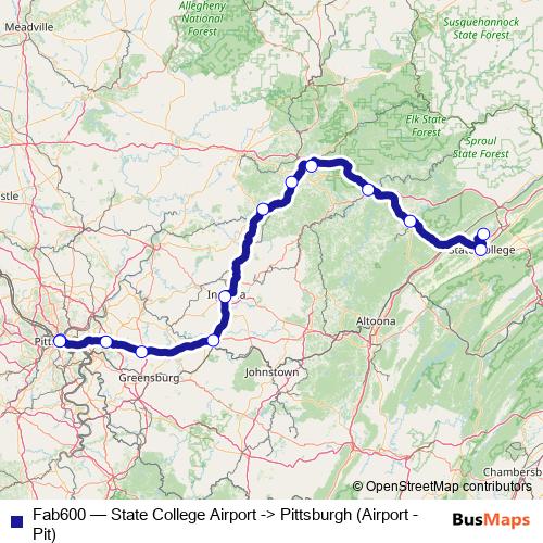 Fab600 bus Line Map
