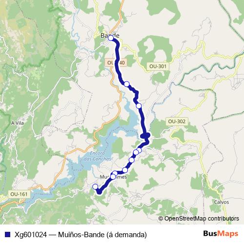 Xg601024 bus Line Map