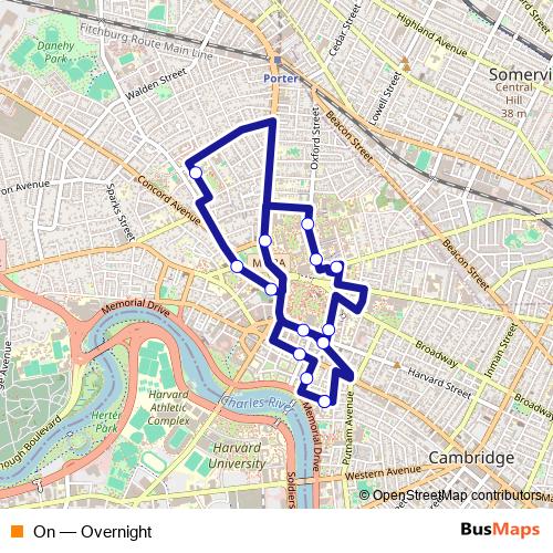 On bus Line Map
