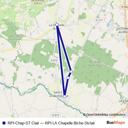 RPI-Chap-ST Clair bus Line Map