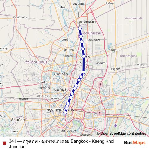 341 rail Line Map