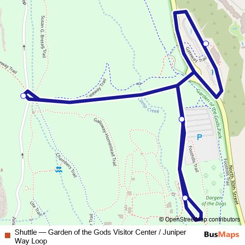Shuttle bus Line Map