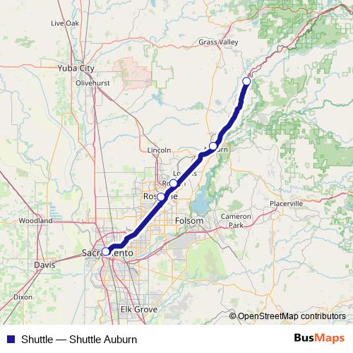Shuttle bus Line Map