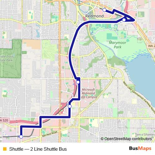 Shuttle bus Line Map