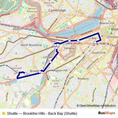 Shuttle bus Line Map