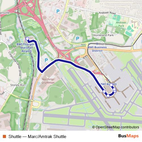 Shuttle bus Line Map