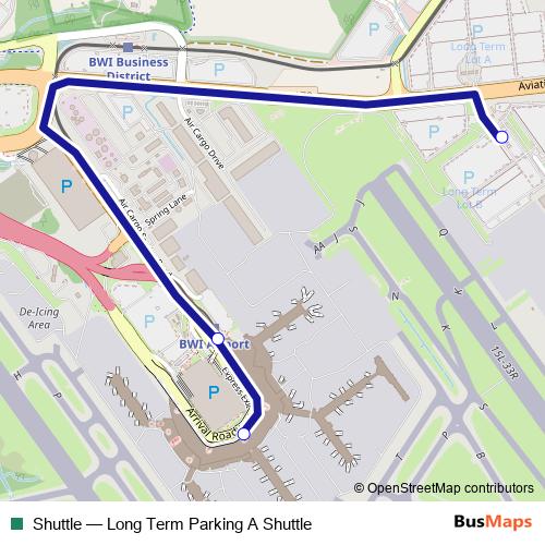 Shuttle bus Line Map