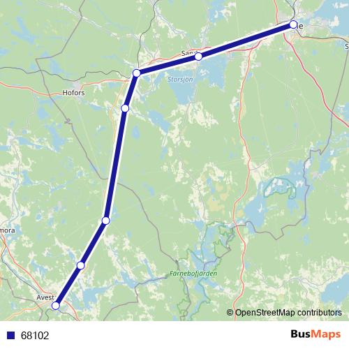 68102 bus Line Map