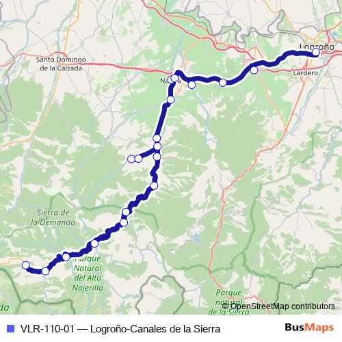 VLR-110-01 bus Line Map