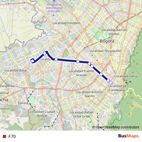 F70 bus Line Map