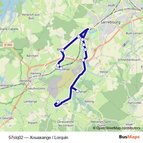 57slq02 bus Line Map
