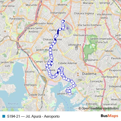 5194-21 bus Line Map