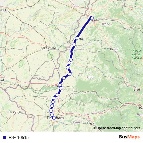 R-E 10515 rail Line Map