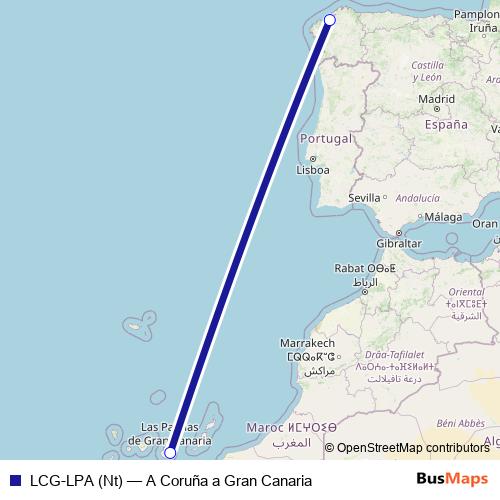 LCG-LPA (Nt) air Line Map