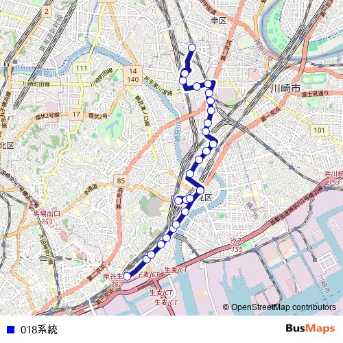 018系統 bus Line Map