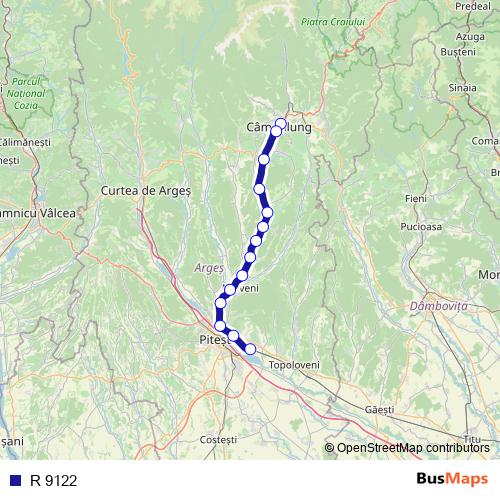 R 9122 rail Line Map