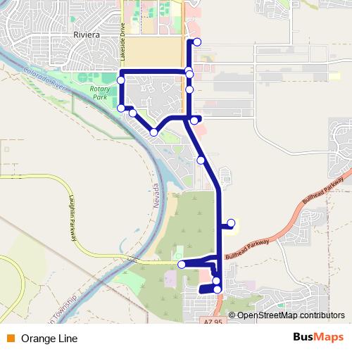 Orange Line bus Line Map
