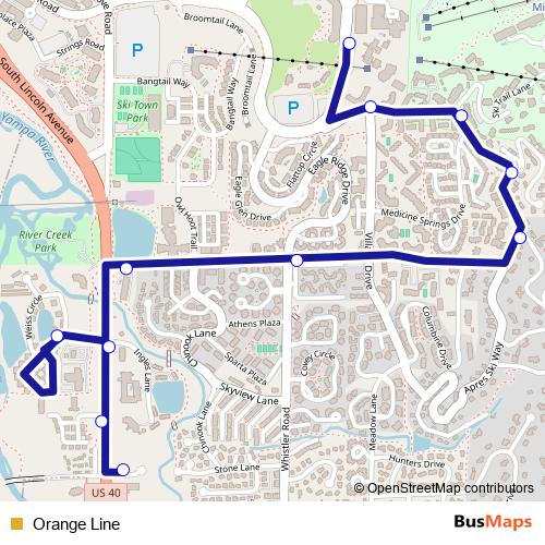 Orange Line bus Line Map