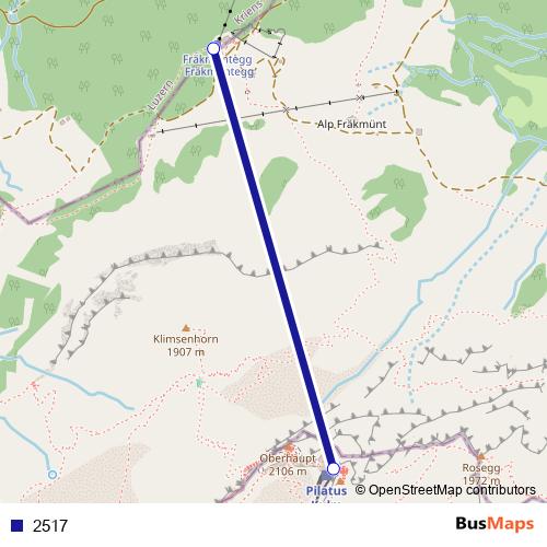 2517 cable-car Line Map