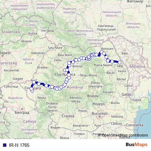 IR-N 1765 rail Line Map