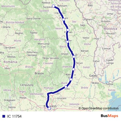 IC 11754 rail Line Map