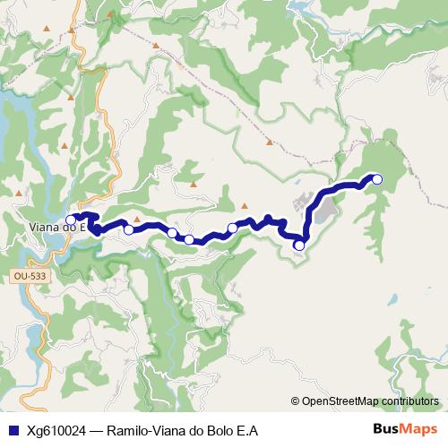 Xg610024 bus Line Map