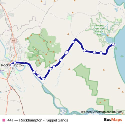 441 bus Line Map