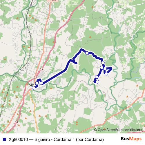 Xg800010 bus Line Map