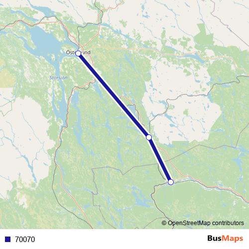 70070 bus Line Map