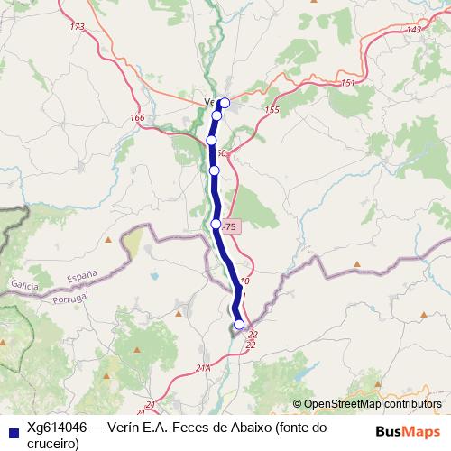 Xg614046 bus Line Map