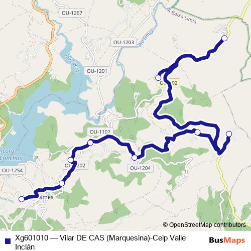 Xg601010 bus Line Map