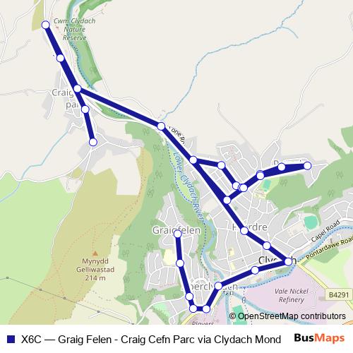 X6C bus Line Map