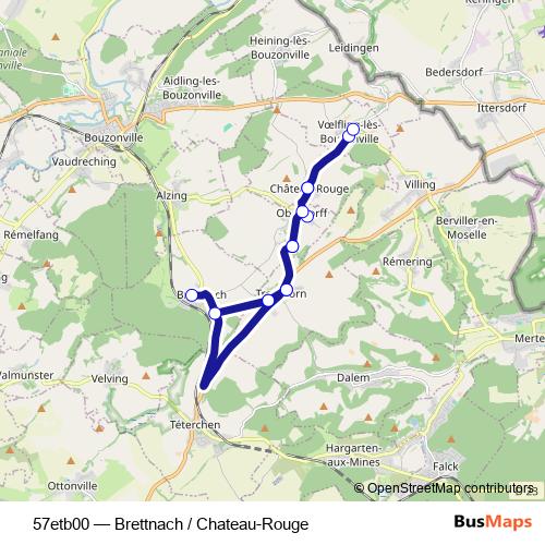 57etb00 bus Line Map