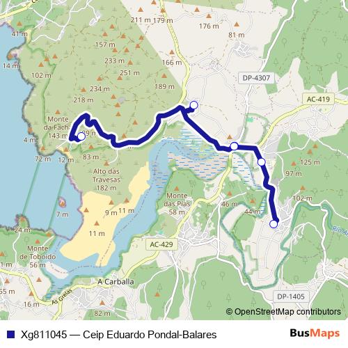 Xg811045 bus Line Map