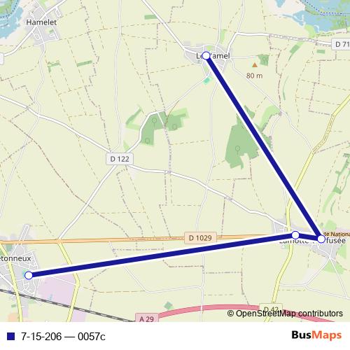 7-15-206 bus Line Map