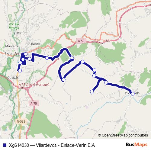 Xg614030 bus Line Map