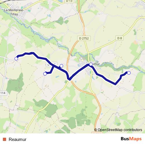 Reaumur bus Line Map